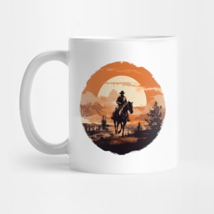 Desert Wanderer: A Lone Cowboy's Journey Mug